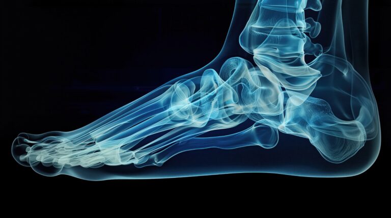 3D X-Ray of Ankle Joint Showing Pain and Inflammation